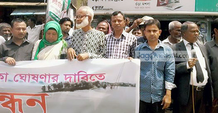 সুনামগঞ্জকে দুর্গত এলাকা ঘোষণার দাবি