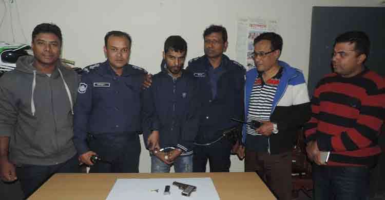 মুন্সিগঞ্জে বিদেশি অস্ত্র ও গুলিসহ যুবক গ্রেফতার 