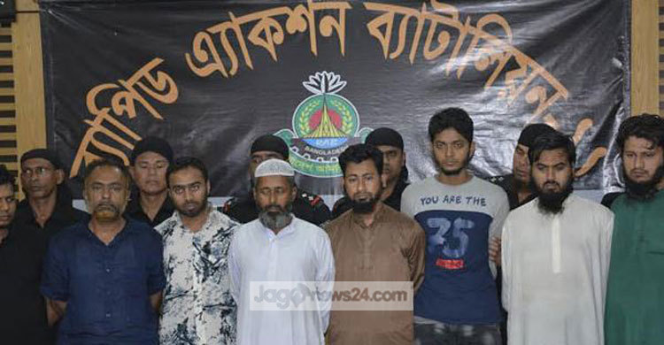 না.গঞ্জে গ্রেফতার ৮ জঙ্গির বিরুদ্ধে মামলা