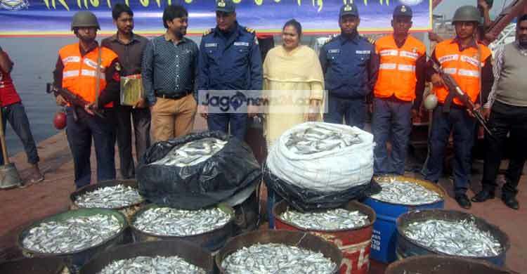 ১৪০০ কেজি জাটকা জব্দ