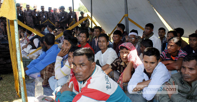 মিয়ানমারের ৯১ জেলেকে বিজিপির কাছে হস্তান্তর  