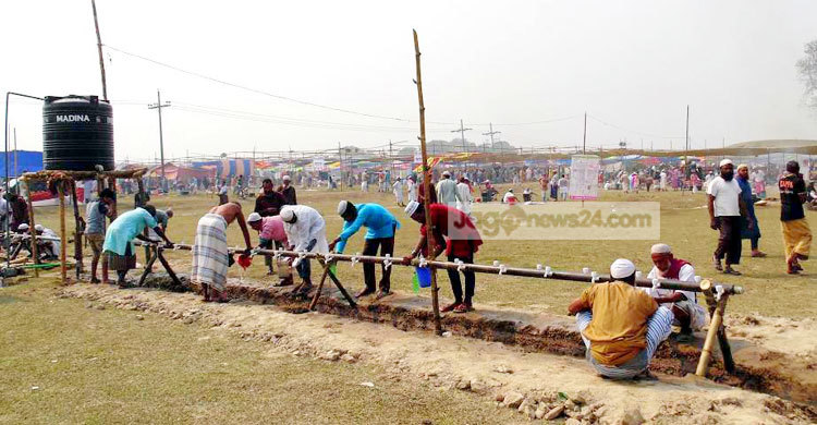 নীলফামারীতে তিন দিনব্যাপী ইজতেমা শুরু