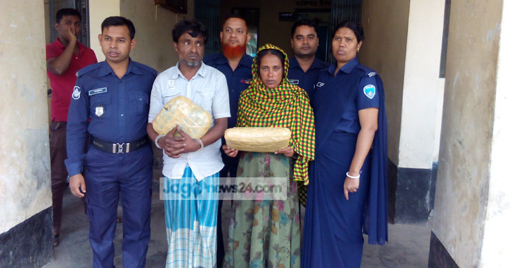 নোয়াখালীতে গাঁজাসহ দুই ব্যবসায়ী আটক