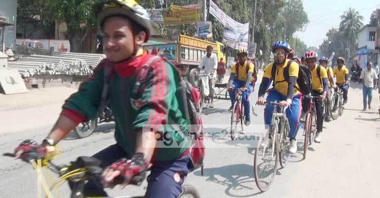 আন্তঃজেলা স্বাধীনতা সাইকেল ভ্রমণে ১০ সাইক্লিস্ট