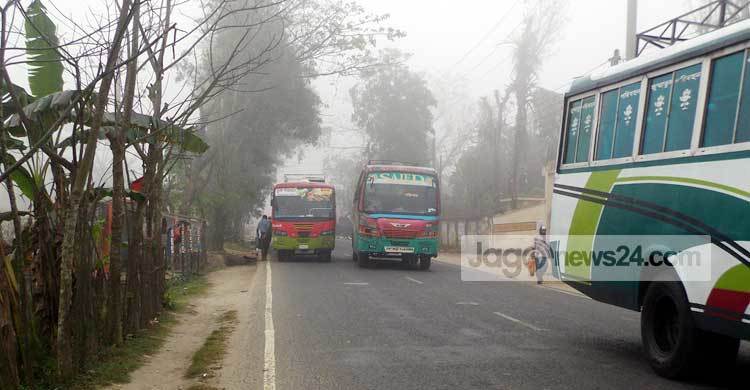 পটুয়াখালীতে বাস চলাচল স্বাভাবিক