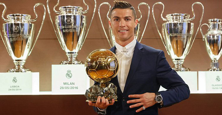 Cristiano Ronaldo wins 2016 Ballon d’Or 