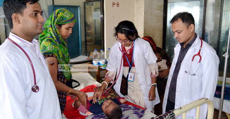 হামে আক্রান্ত হয়ে ওসমানী হাসপাতালে ১৭ শিশু 