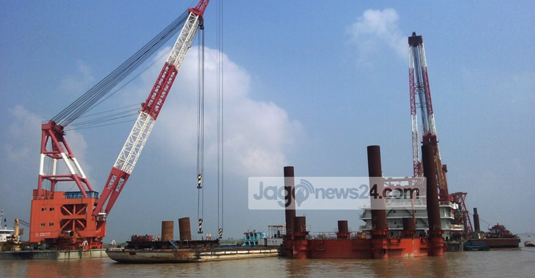 পদ্মার মূল সেতুর ৩৮ ভাগ কাজ সম্পন্ন