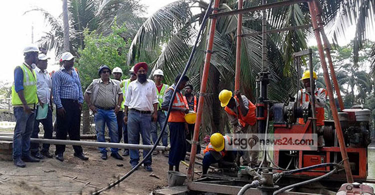 মংলা-খুলনা রেল লাইনের নির্মাণ কাজ শুরু 