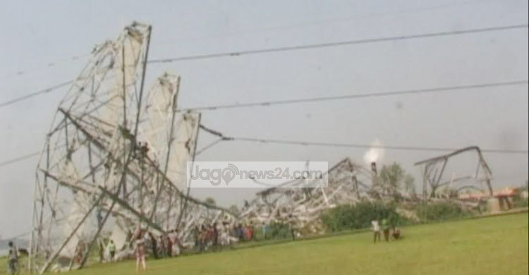 ভৈরবে কালবৈশাখীর তাণ্ডব : ভেঙে পড়েছে বিদ্যুতের টাওয়ার