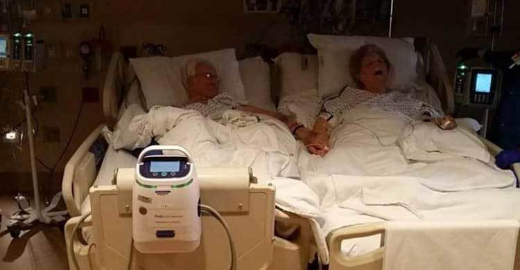 Couple married for 64 years die holding hands, just hours apart