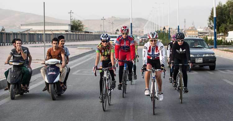 Iraq`s `cycling girls` ride for freedom 