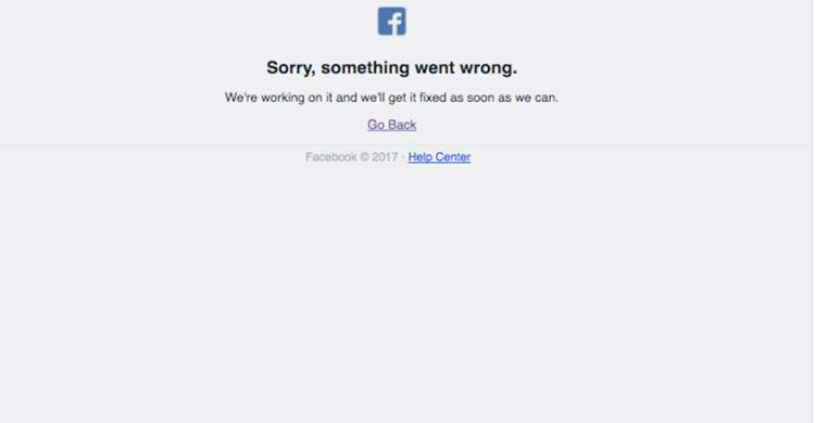 পৃথিবীর বিভিন্ন দেশে ফেসবুক অচল