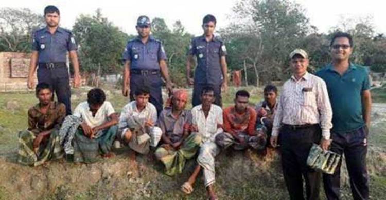 শরীয়তপুরে ৭ জেলে আটক