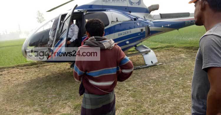 ওবায়দুল কাদেরের হেলিকপ্টারের জরুরি অবতরণ