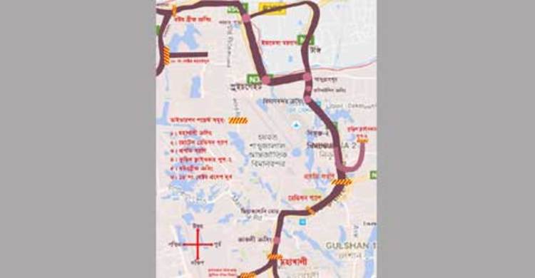 ইজতেমার আখেরি মোনাজাত উপলক্ষে ট্রাফিক ডাইভারশন