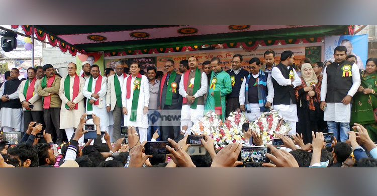 ঝিনাইদহ জেলা পরিষদের চেয়ারম্যানকে গণসংবর্ধনা