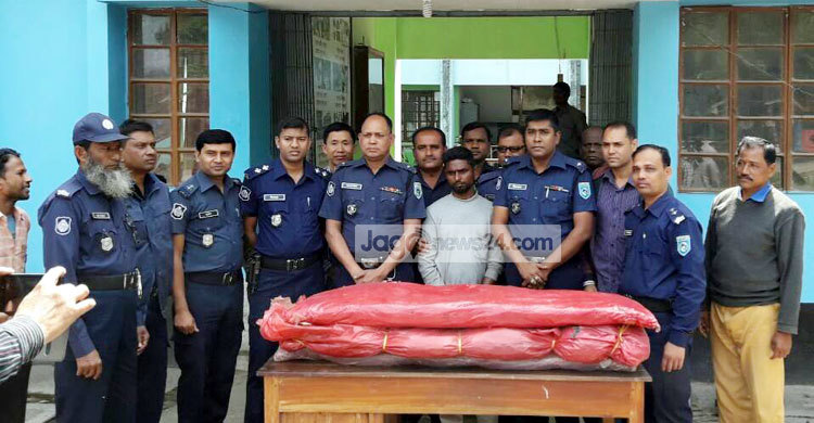 আদিতমারীতে ২০ কেজি গাঁজাসহ আটক ১