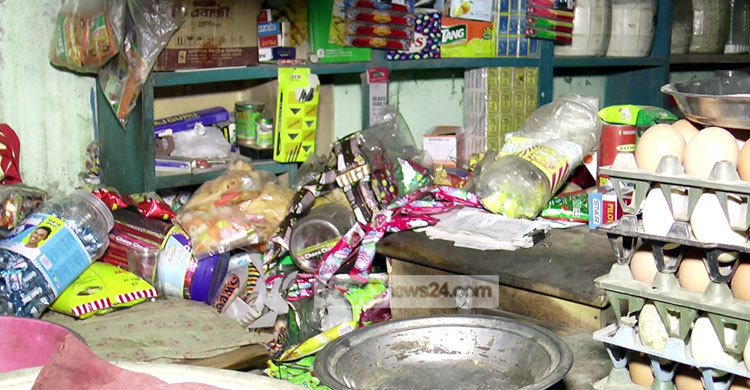 কিশোরগঞ্জে দুর্বৃত্তদের হামলায় আহত ৭, দোকান ও বাড়ি ভাঙচুর