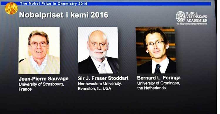 Trio wins Nobel chemistry prize for ‘world’s smallest machines’