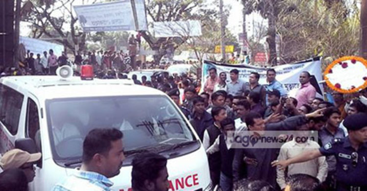 সুনামগঞ্জে সুরঞ্জিতের মরদেহ