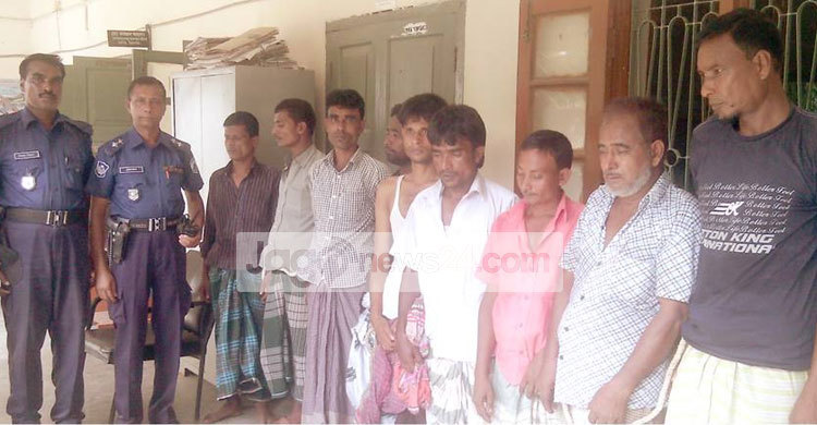 রায়গঞ্জে ৯ জুয়াড়িকে কারাদণ্ড