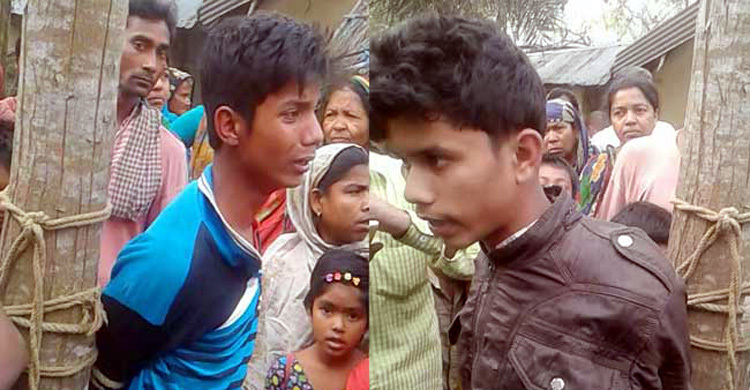 ছাগল চুরির অভিযোগে দুই স্কুলছাত্রকে বেঁধে নির্যাতন