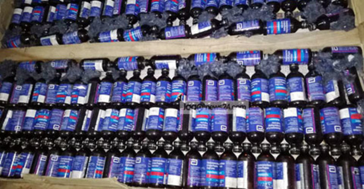 শ্যামনগরে ৫০৪ বোতল ফেনসিডিল উদ্ধার