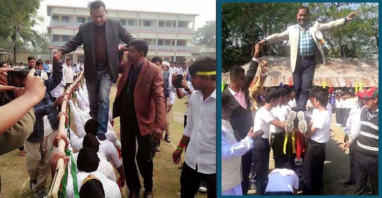 মানব সেতুর ঘটনায় বরখাস্ত হচ্ছেন একাধিক শিক্ষক