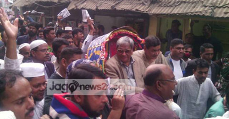 সাখাওয়াতের পক্ষে প্রচারণায় না.গঞ্জে সিনহা