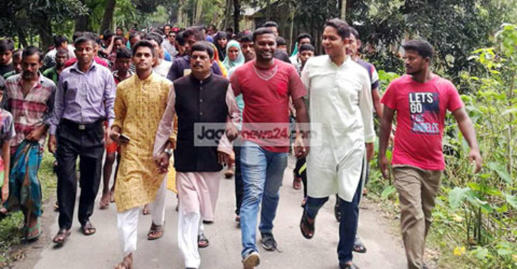 জামিনে বের হয়ে আ.লীগ নেতা হত্যা মামলার আসামির শোডাউন