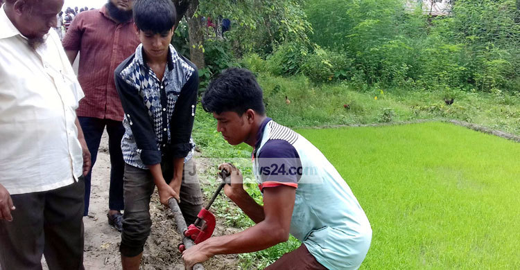ব্রাহ্মণবাড়িয়ায় ১ হাজার ফুট গ্যাস পাইপ অপসারণ