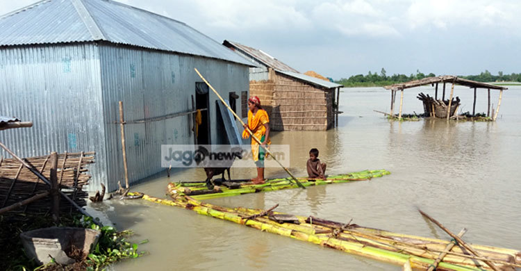 নওগাঁর ১০ উপজেলার সাড়ে ৩ লাখ বানভাসির হাহাকার