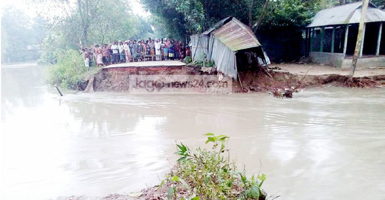 ধেয়ে আসছে যমুনার পানি, গোপালপুরের ৪০ গ্রাম প্লাবিত