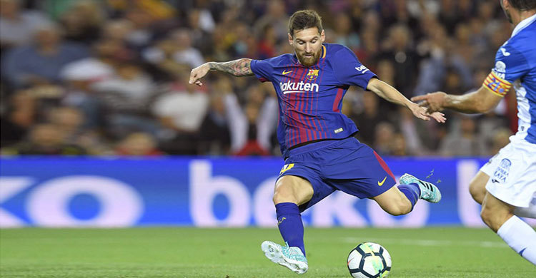 মেসির হ্যাটট্রিকে উড়ে গেল এস্পানিওল