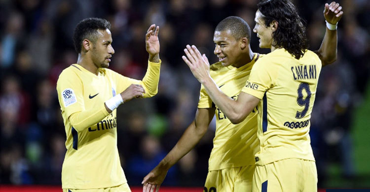 মেটজকে উড়িয়ে দিলেন নেইমার-এমবাপে