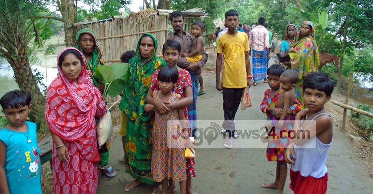 রাজবাড়ীতে বানভাসিদের নিরানন্দ ঈদ