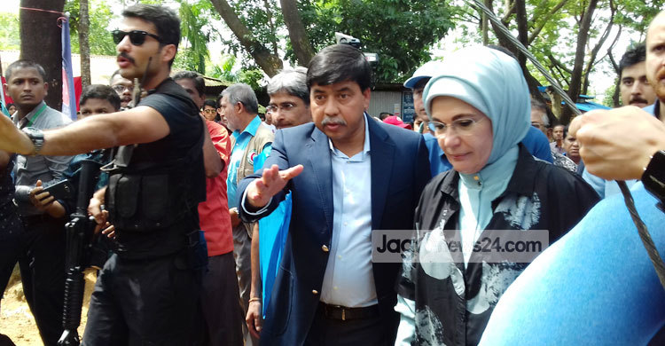 কুতুপালং ক্যাম্পে তুরস্কের ফার্স্ট লেডি