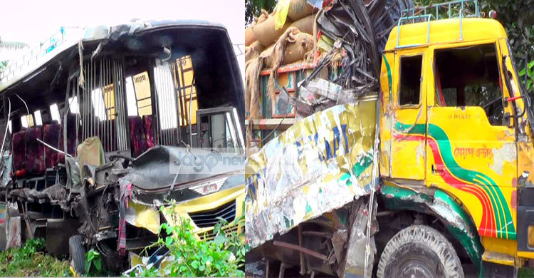 বগুড়ায় বাস-ট্রাক সংঘর্ষে নিহত ৩