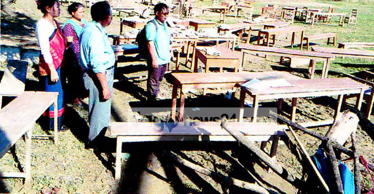 বিলাইছড়িতে ৫ বিদ্যালয়ে শিক্ষা কার্যক্রম ক্ষতিগ্রস্ত