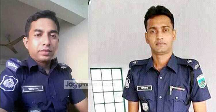 সিরাজগঞ্জে চাঁদাবাজি মামলায় পুলিশের দুই কর্মকর্তা কারাগারে