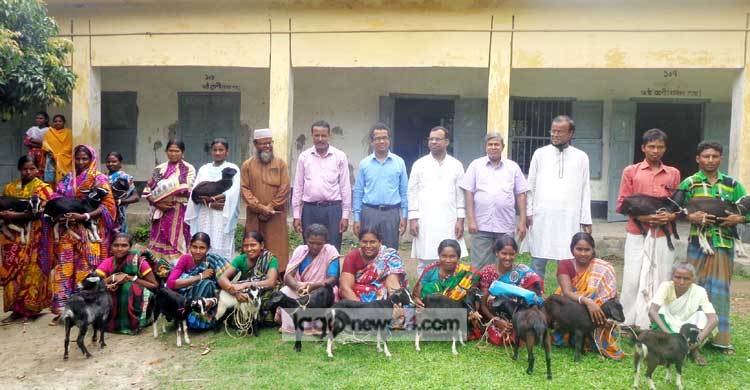 ছাগল পেয়ে কোলে তুলে নিলেন তারা