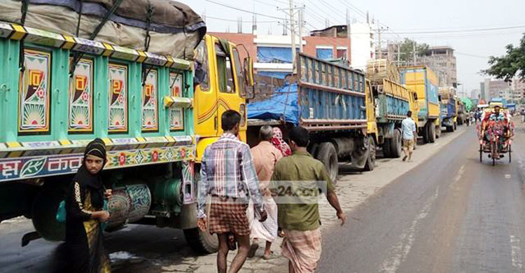রোববার থেকে উত্তরাঞ্চলে পণ্য পরিবহন ধর্মঘট