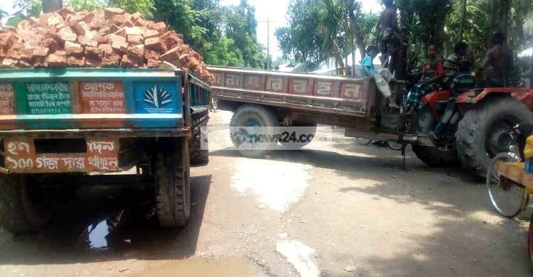 সোনাহাট স্থলবন্দরের ১৫ কি.মি রাস্তার বেহাল দশা