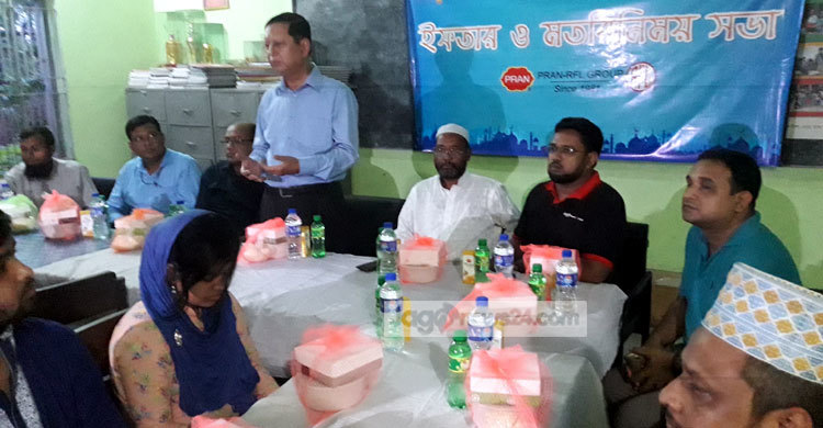 কালীগঞ্জে সাংবাদিকদের সঙ্গে প্রাণ-আরএফএল এর ইফতার  