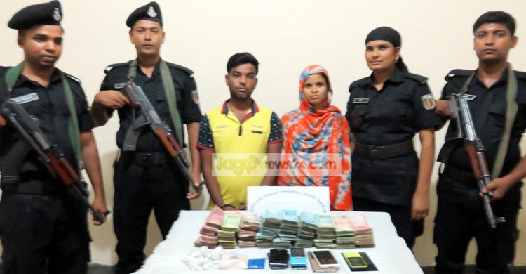 সিরাজগঞ্জে মাদক ও টাকাসহ ২ ব্যবসায়ী আটক