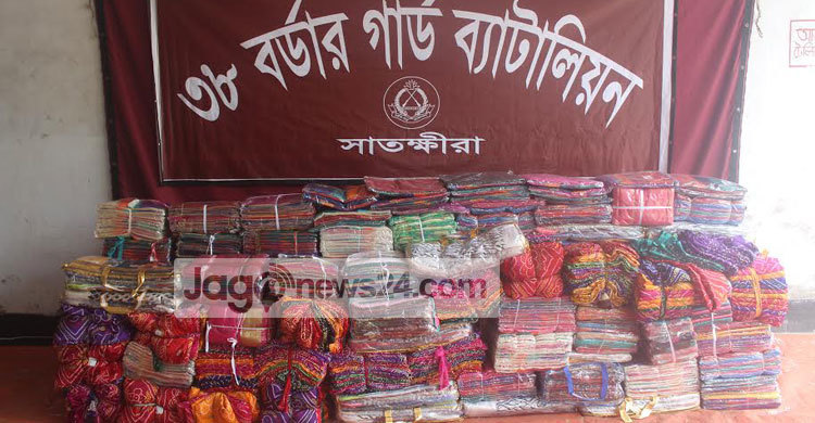 সাতক্ষীরায় ৩৫ লাখ টাকার ভারতীয় মালামাল জব্দ