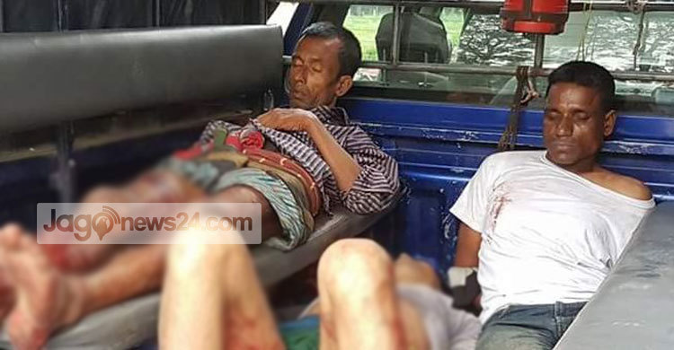 নওগাঁয় গুলিবিদ্ধ ৩ ডাকাত আটক