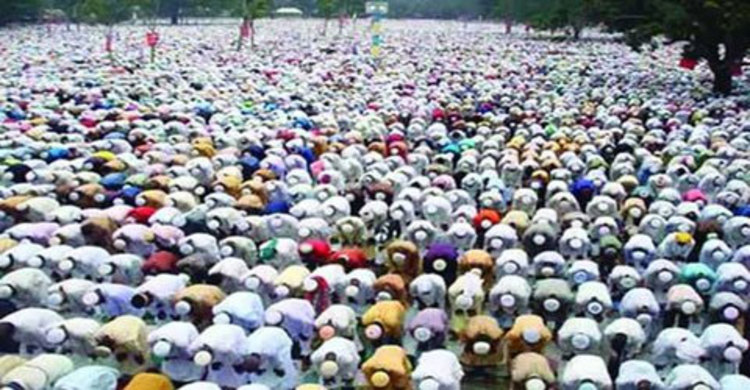 গাজীপুরে বিভিন্ন স্থানে ঈদের জামাত