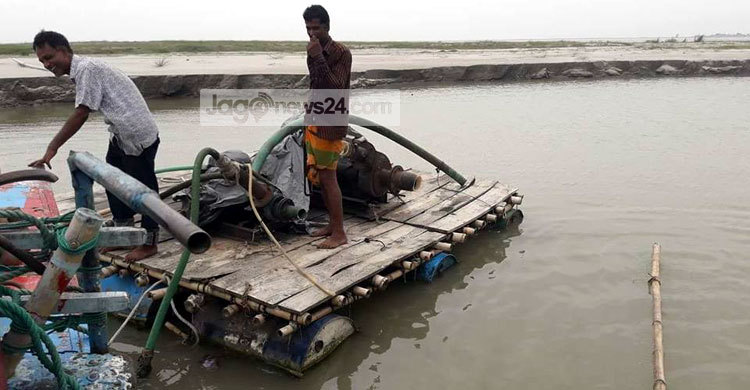 অবৈধভাবে বালু উত্তোলন : যমুনায় ৬টি ড্রেজার জব্দ